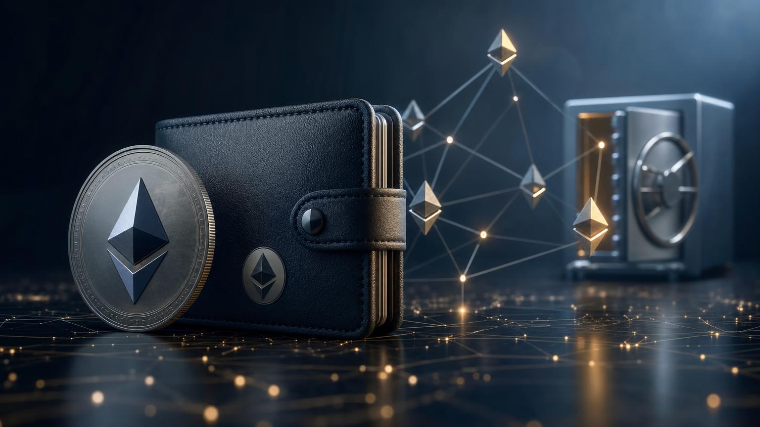 A wallet balance screen showing part of an ETH balance reserved for network gas before a cryptocurrency exchange